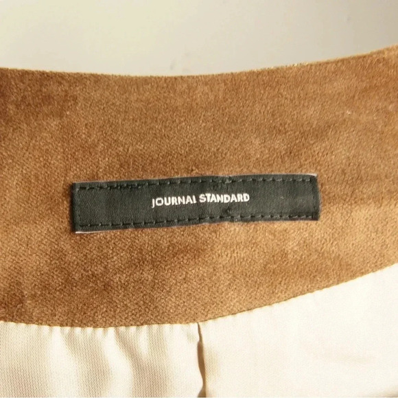 NWT Journal Standard Japan Brown Velvet Gold Military Drum Boy Cropped Jacket - Picture 4 of 6